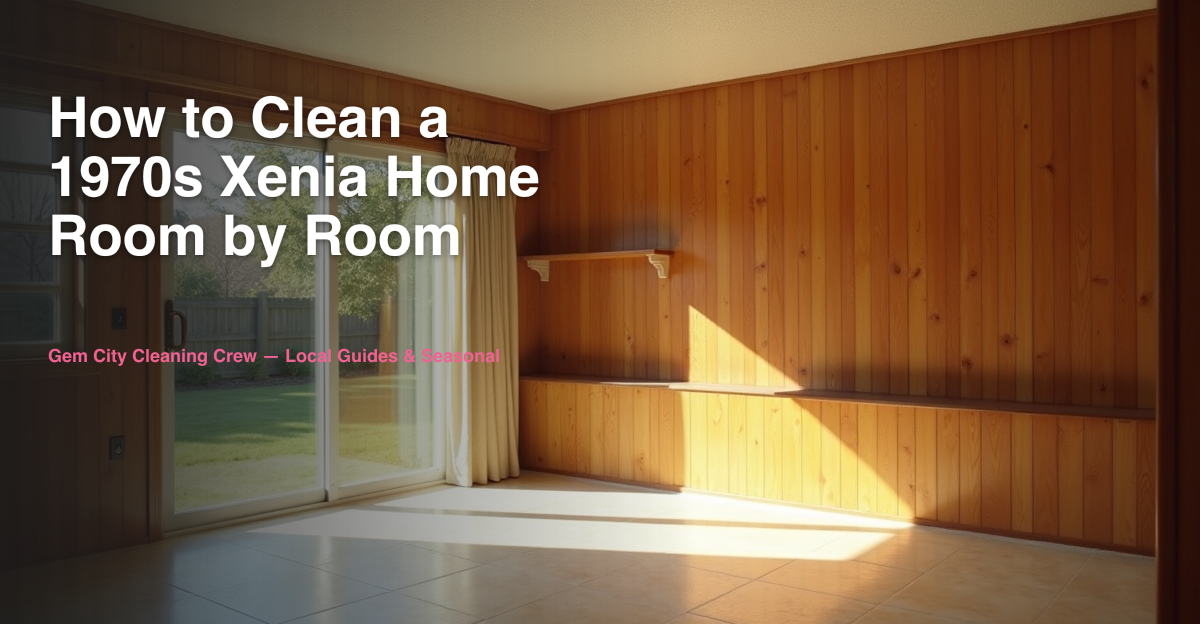How to Clean a 1970s Xenia Home: Room-by-Room Guide
