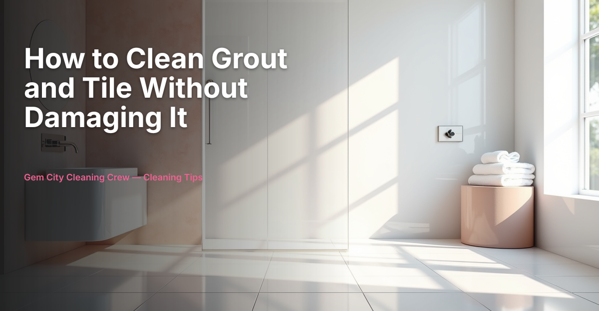 How to Clean Grout and Tile Without Damaging It in Dayton