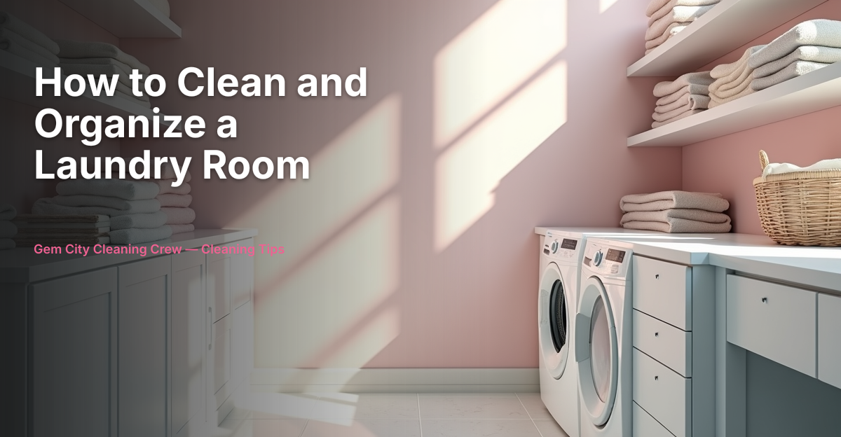 How to Clean and Organize a Laundry Room in Dayton