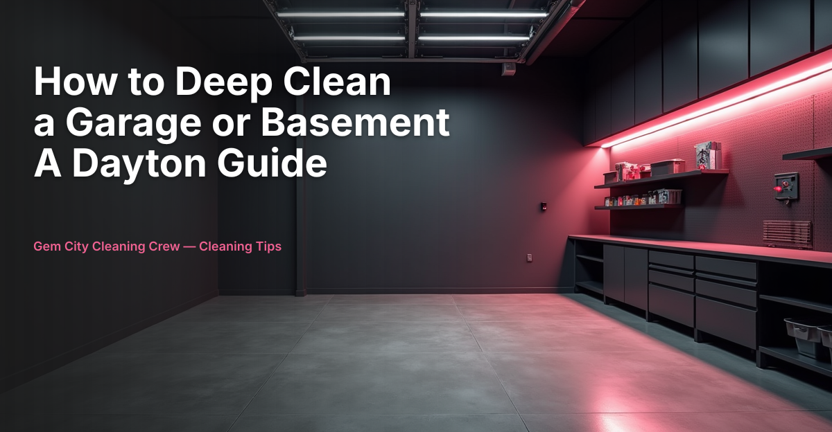 How to Deep Clean a Garage or Basement: A Dayton Guide