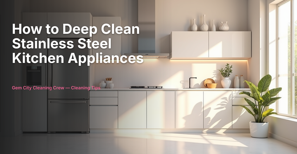 How to Deep Clean Stainless Steel Appliances