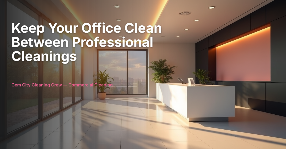 How to Keep Your Office Clean Between Professional Cleanings