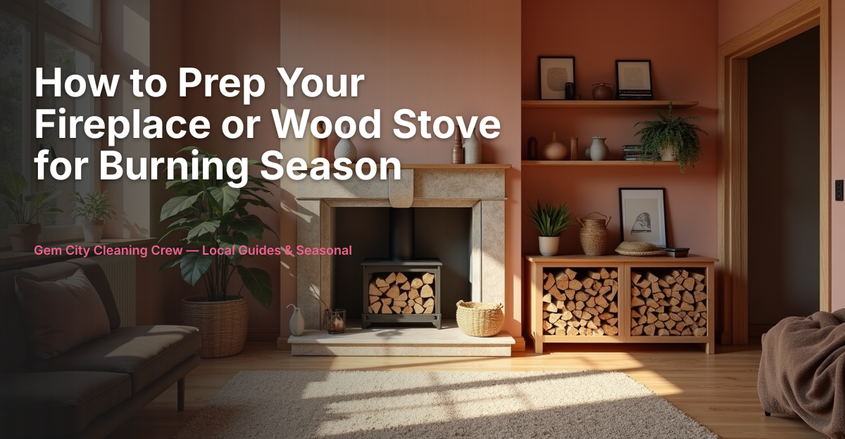 How to Prep Your Fireplace or Wood Stove for Burning Season