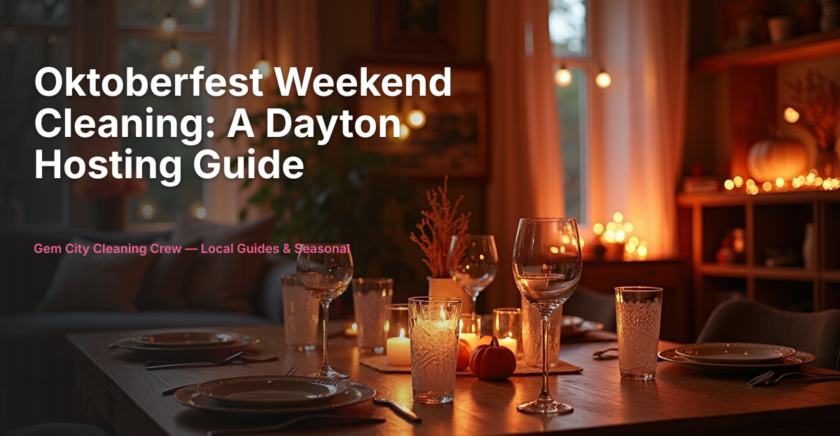 Oktoberfest Cleaning Guide for Dayton Hosts